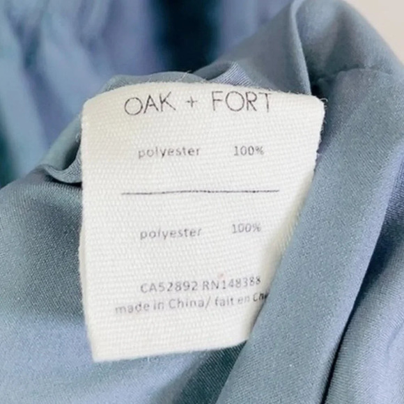 Oak + Fort Swissdot Midi Dark Turquoise Dress - Picture 12 of 15